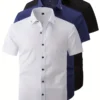 Men's Three-Piece Summer Shirt Set