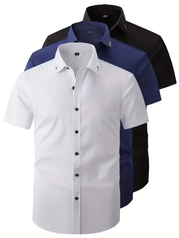 Men's Three-Piece Summer Shirt Set
