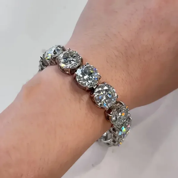 LYEE CYEE 85 Carat Moissanite Bracelet for Men