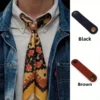 Vintage Faux Leather Scarf Buckle
