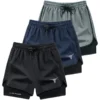 Zhiyu OBM 3pcs Men's Fitness Running Shorts