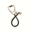 Elegant Stethoscope Brooch Pin