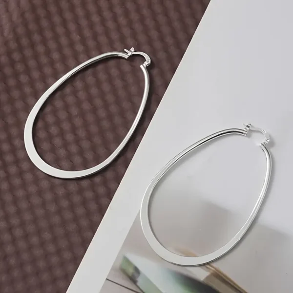 Retro U-Shaped Geometric Earrings for Men