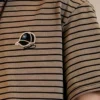 Men's Casual Striped Ripped T-Shirt