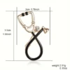 Elegant Stethoscope Brooch Pin