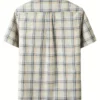 Men's Casual Summer Plaid Shirt