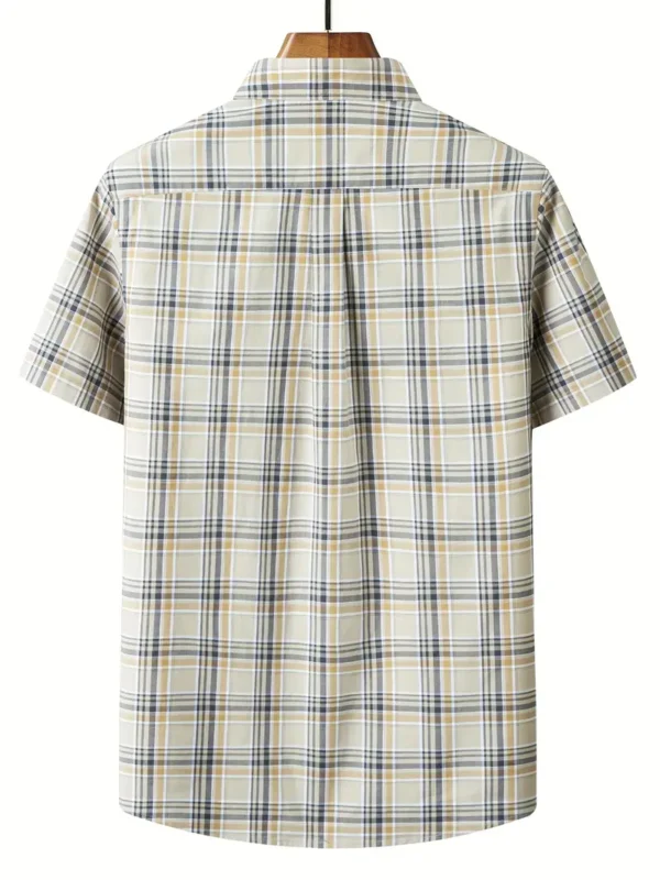 Men's Casual Summer Plaid Shirt