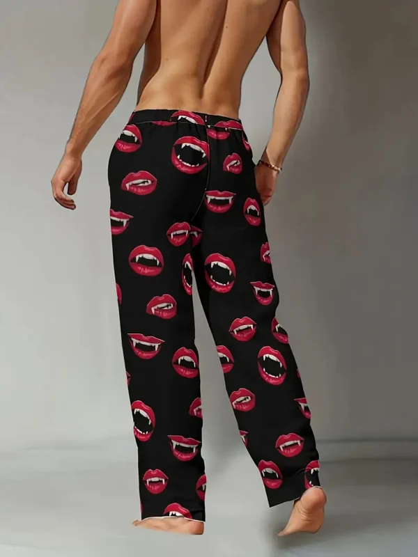 Men's 3D Lips Print Joggers