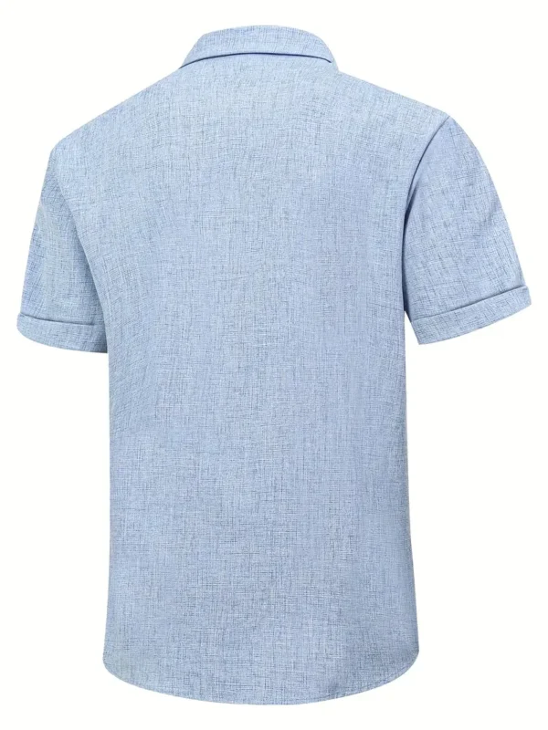 Men's Light Beige Linen Shirt
