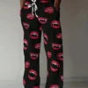 Men's 3D Lips Print Joggers