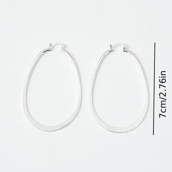 Retro U-Shaped Geometric Earrings for Men