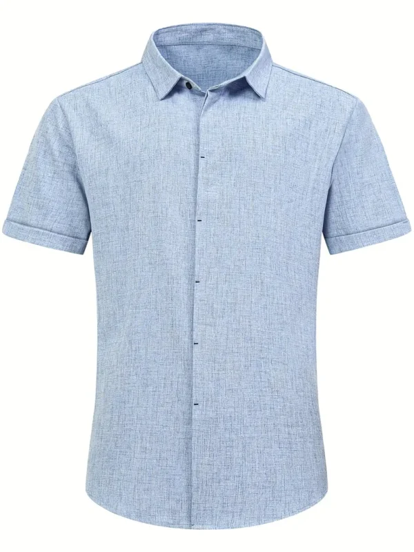 Men's Light Beige Linen Shirt