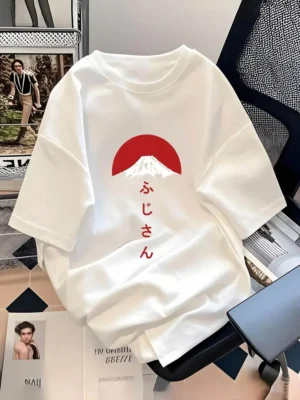 Men's Japanese Mount Fuji Graphic T-Shirt